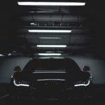 parked black car